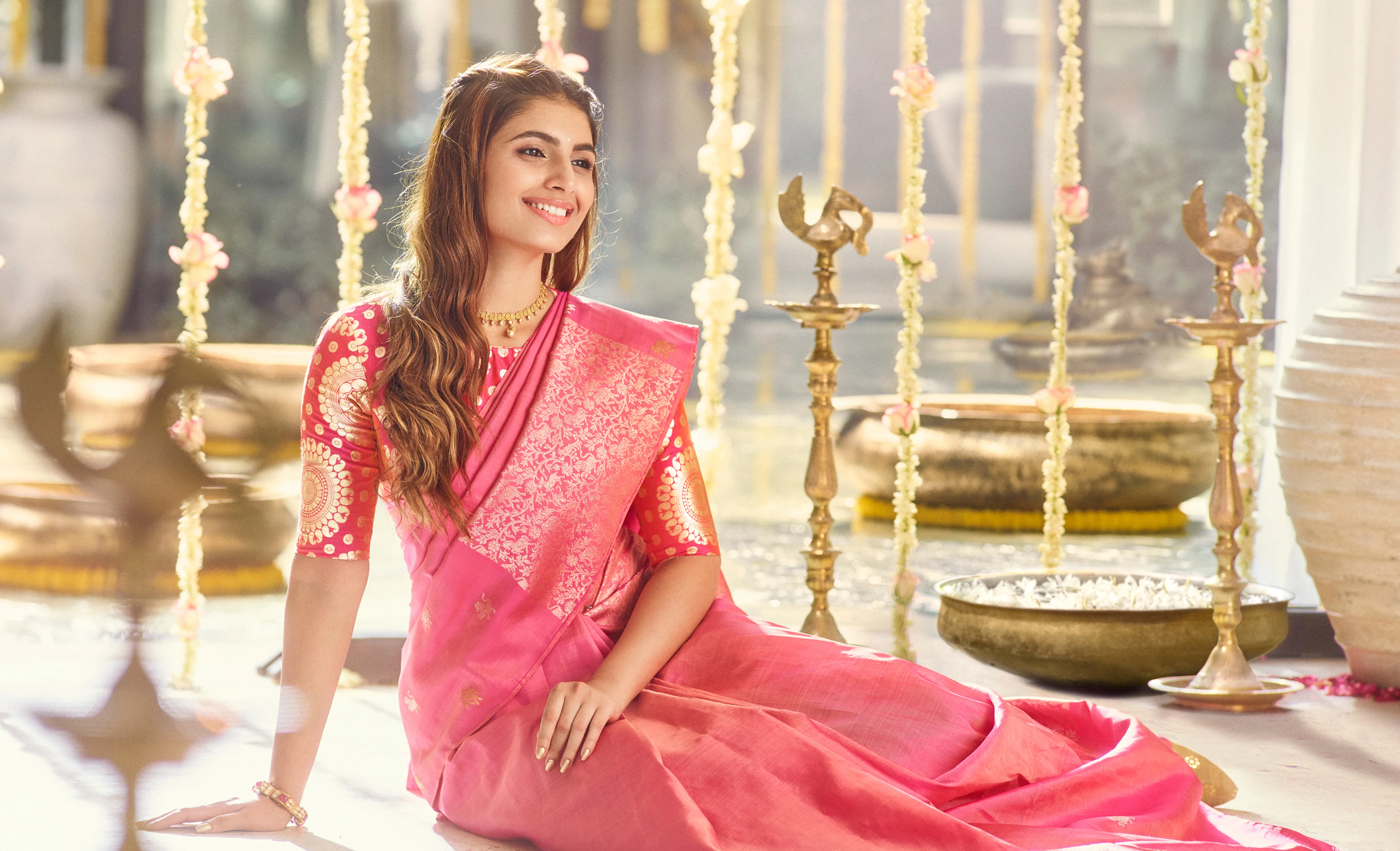 Moonlight Kanchipuram Silk Saree